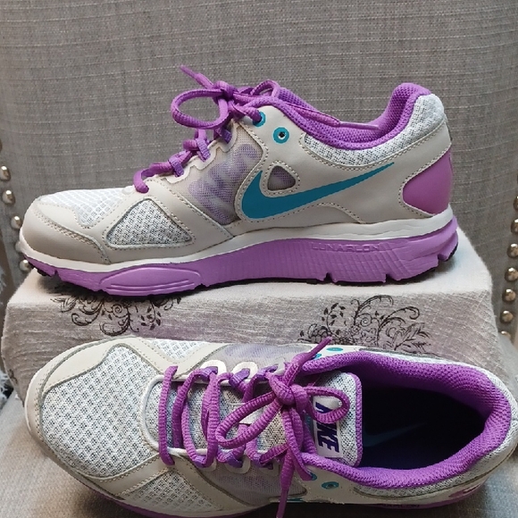 Nike Shoes - Nike Purple and Teal Sneakers Size 7